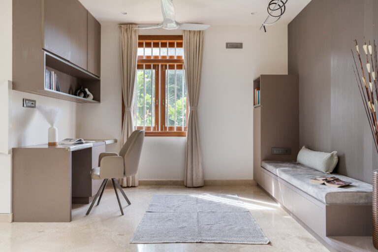 dedicated study space in a modern luxury living residence